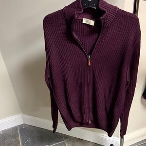 Ribbed Burgundy Sweater